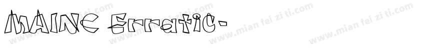 MAINC Erratic字体转换